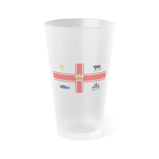 Flag of the City of Melbourne Australia - Frosted Pint Glass 16oz 16oz Frosted - Go Mug Yourself