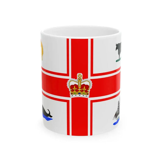 Flag of the City of Melbourne Australia - White Coffee Mug 11oz - Go Mug Yourself