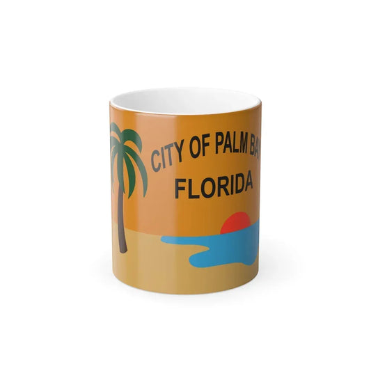 Flag of the City of Palm Bay, Florida - Color Changing Coffee Mug 11oz - Go Mug Yourself