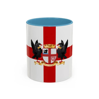 Flag of the City of Perth Australia - Accent Coffee Mug 11oz Light Blue - Go Mug Yourself
