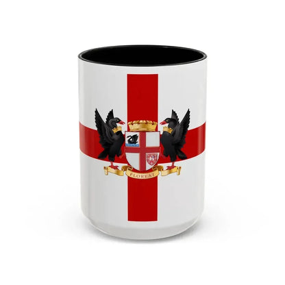 Flag of the City of Perth Australia - Accent Coffee Mug 15oz Black - Go Mug Yourself