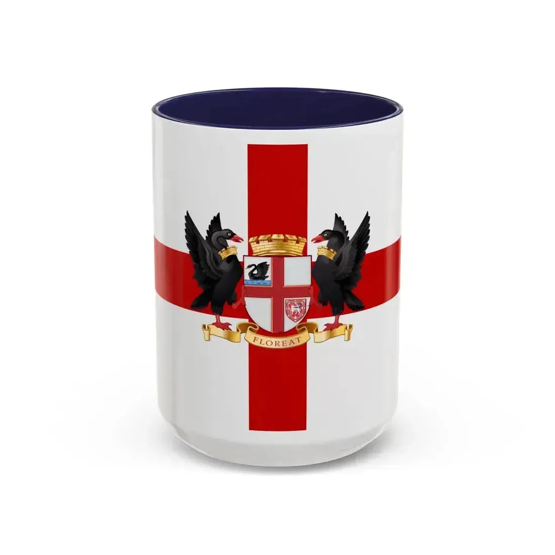 Flag of the City of Perth Australia - Accent Coffee Mug 15oz Navy - Go Mug Yourself