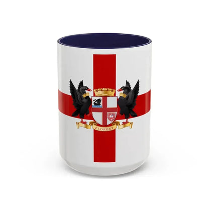 Flag of the City of Perth Australia - Accent Coffee Mug 15oz Navy - Go Mug Yourself