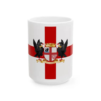 Flag of the City of Perth Australia - White Coffee Mug 15oz - Go Mug Yourself