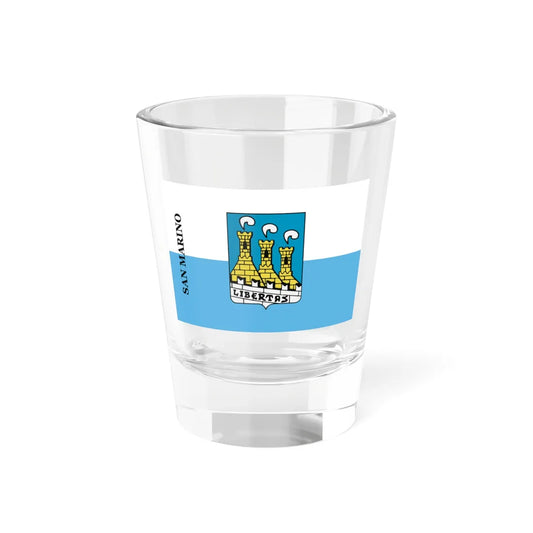 Flag of the City of San Marino (San Marino) Shot Glass 1.5oz 1.5oz - Go Mug Yourself