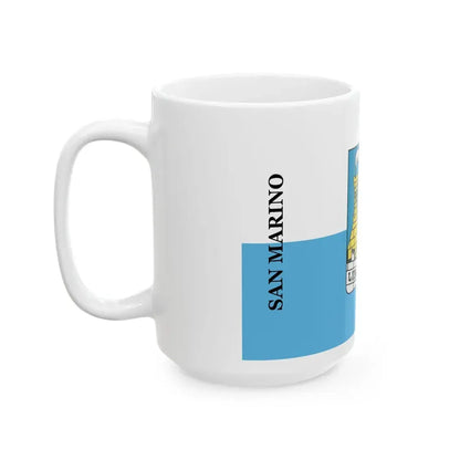 Flag of the City of San Marino (San Marino) White Coffee Mug - Go Mug Yourself
