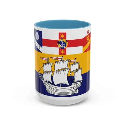 Flag of the City of Sydney Australia - Accent Coffee Mug 15oz Light Blue - Go Mug Yourself