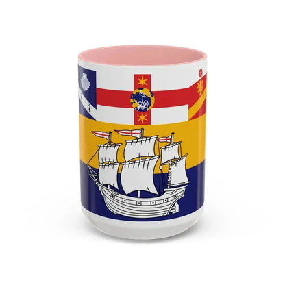 Flag of the City of Sydney Australia - Accent Coffee Mug 15oz Pink - Go Mug Yourself