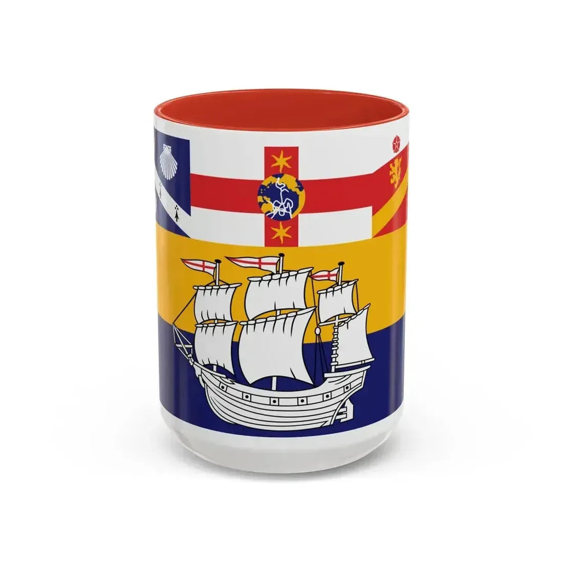 Flag of the City of Sydney Australia - Accent Coffee Mug 15oz Red - Go Mug Yourself