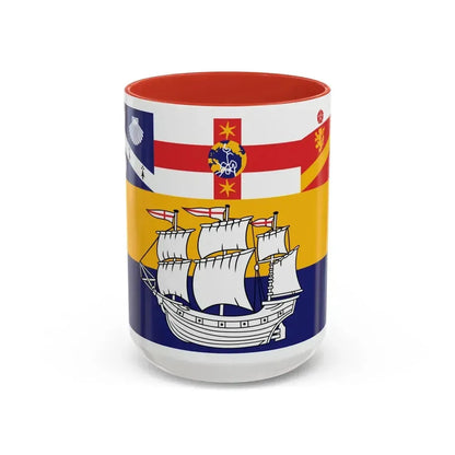 Flag of the City of Sydney Australia - Accent Coffee Mug 15oz Red - Go Mug Yourself