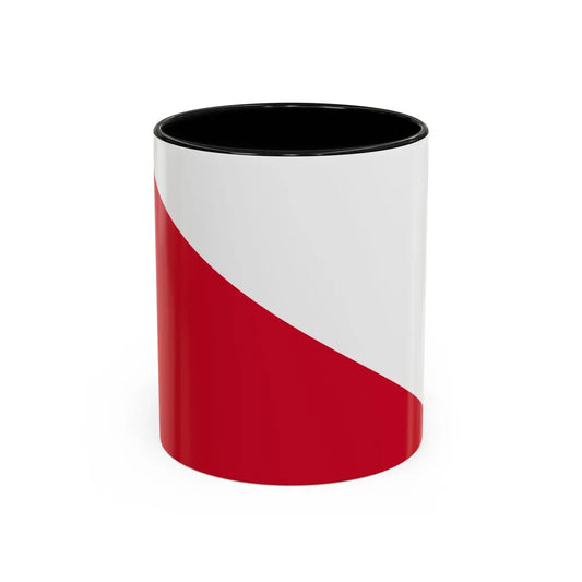 Flag of the City of Utrecht the capital of the province of Utrecht Netherlands - Accent Coffee Mug 11oz Black - Go Mug Yourself