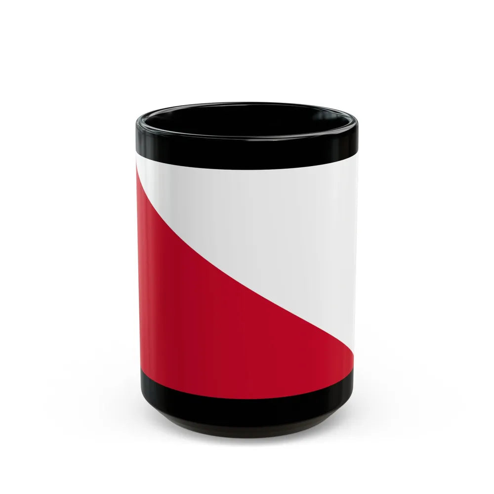 Flag of the City of Utrecht the capital of the province of Utrecht Netherlands - Black Coffee Mug-15oz-Go Mug Yourself