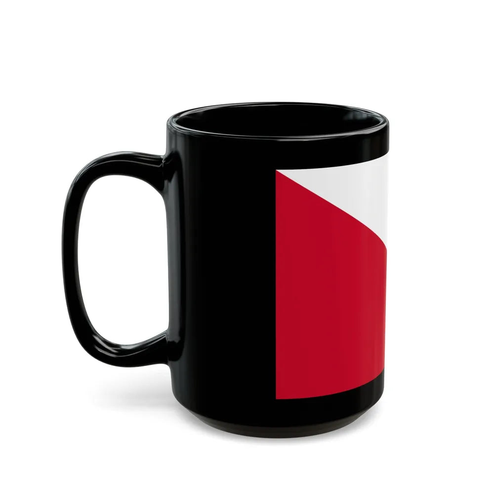 Flag of the City of Utrecht the capital of the province of Utrecht Netherlands - Black Coffee Mug-Go Mug Yourself