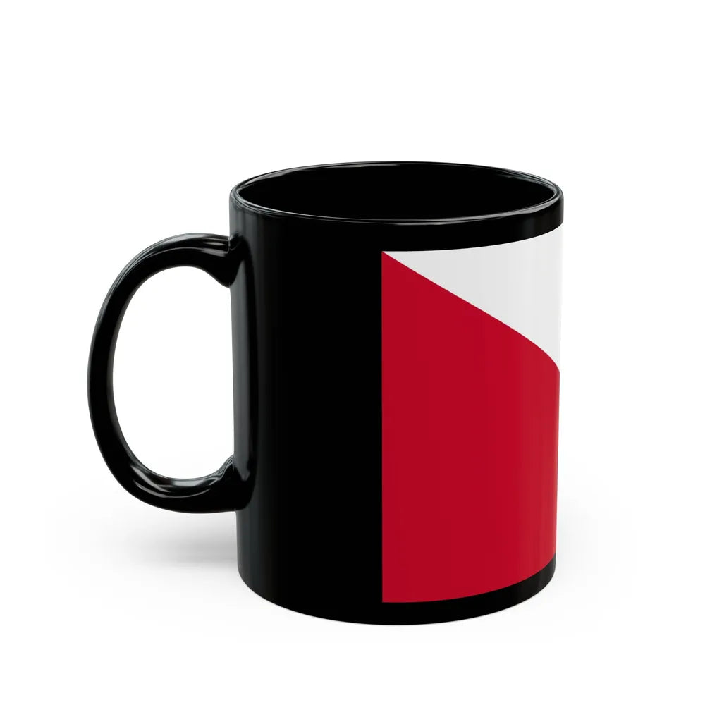 Flag of the City of Utrecht the capital of the province of Utrecht Netherlands - Black Coffee Mug-Go Mug Yourself