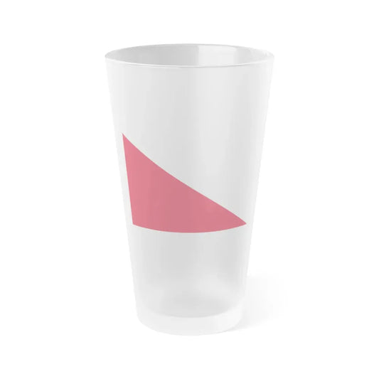 Flag of the City of Utrecht the capital of the province of Utrecht Netherlands - Frosted Pint Glass 16oz 16oz Frosted - Go Mug Yourself