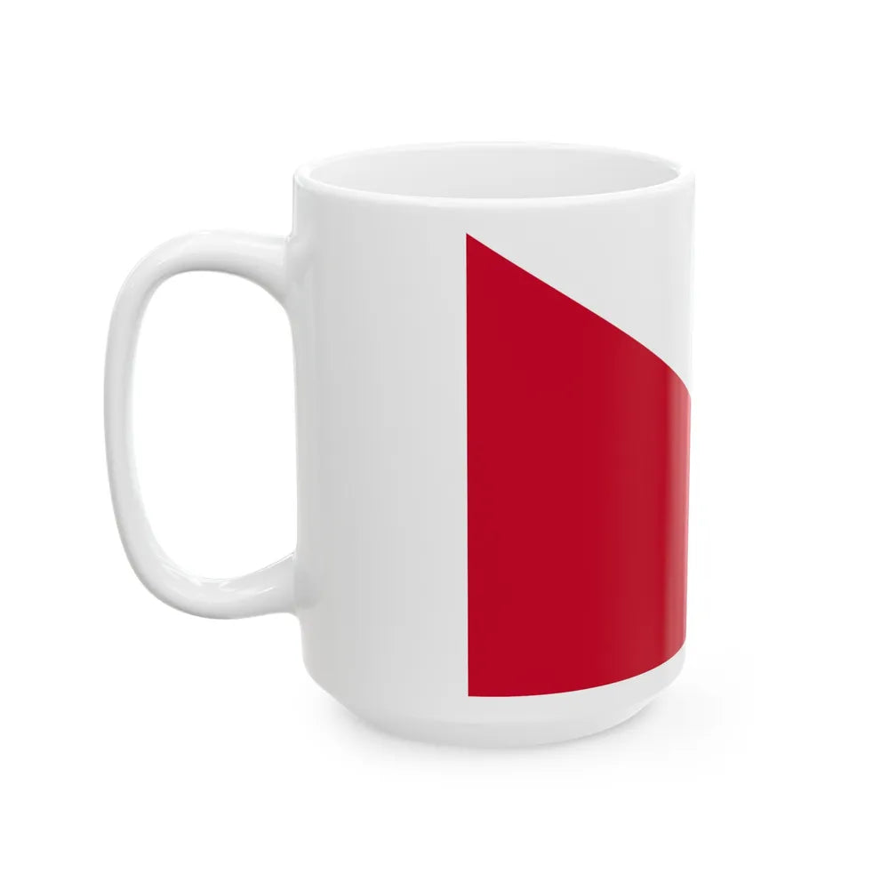 Flag of the City of Utrecht the capital of the province of Utrecht Netherlands - White Coffee Mug-Go Mug Yourself