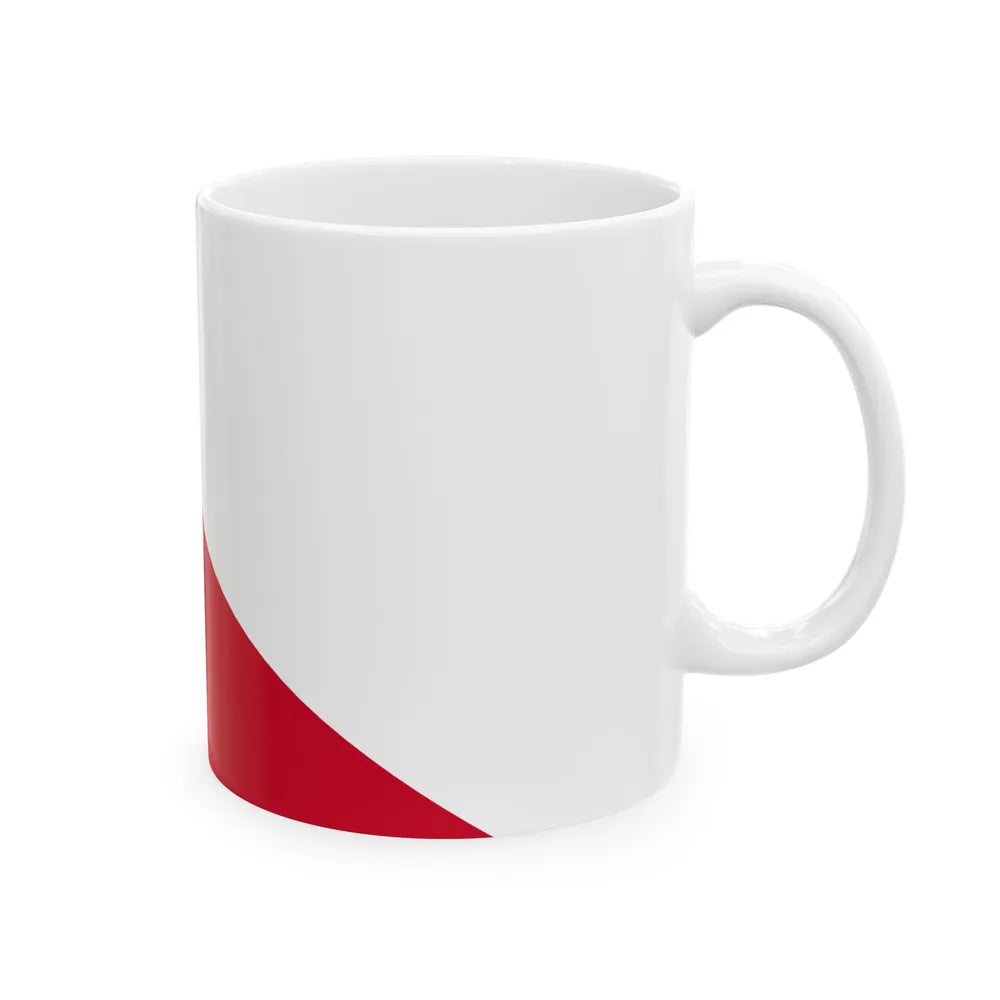 Flag of the City of Utrecht the capital of the province of Utrecht Netherlands - White Coffee Mug-Go Mug Yourself