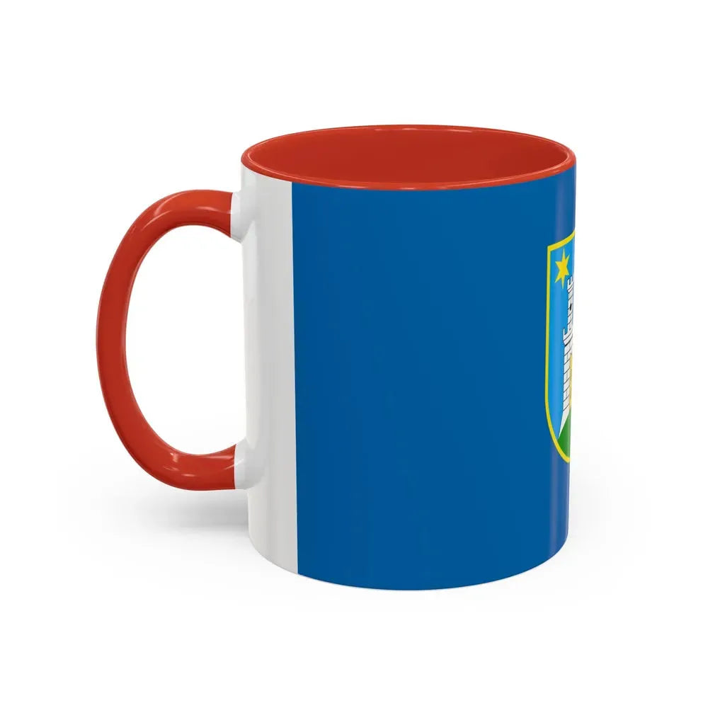 Flag of the City of Zagreb Croatia - Accent Coffee Mug - Go Mug Yourself