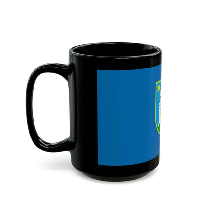 Flag of the City of Zagreb Croatia - Black Coffee Mug - Go Mug Yourself