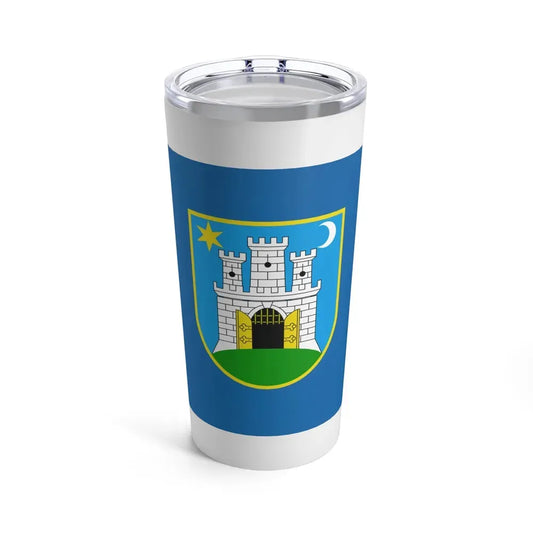 Flag of the City of Zagreb Croatia - Tumbler 20oz 20oz - Go Mug Yourself