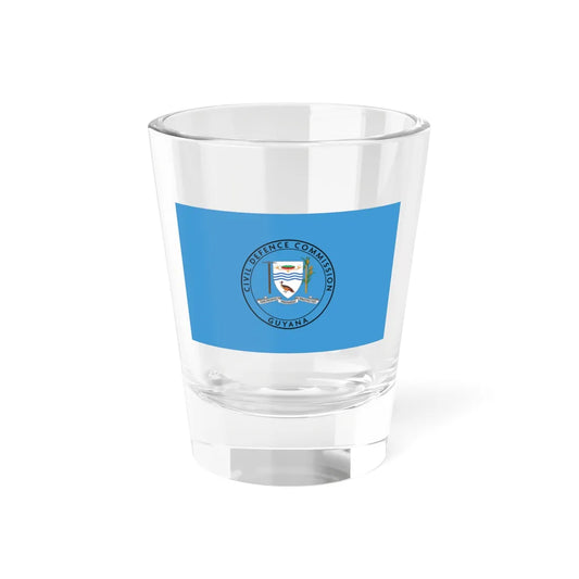 Flag of the Civil Defence Commission Guyana (Guyana) Shot Glass 1.5oz 1.5oz - Go Mug Yourself