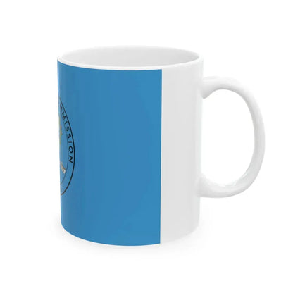 Flag of the Civil Defence Commission Guyana (Guyana) White Coffee Mug - Go Mug Yourself
