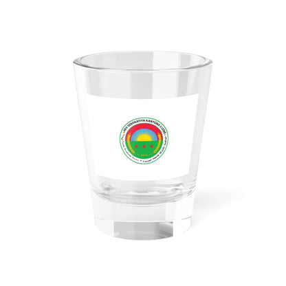 Flag of the Cizire Canton (Syria) Shot Glass 1.5oz 1.5oz - Go Mug Yourself