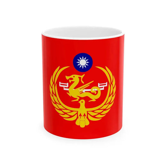 Flag of the Coast Guard Administration of the Republic of China (China) White Coffee Mug 11oz - Go Mug Yourself