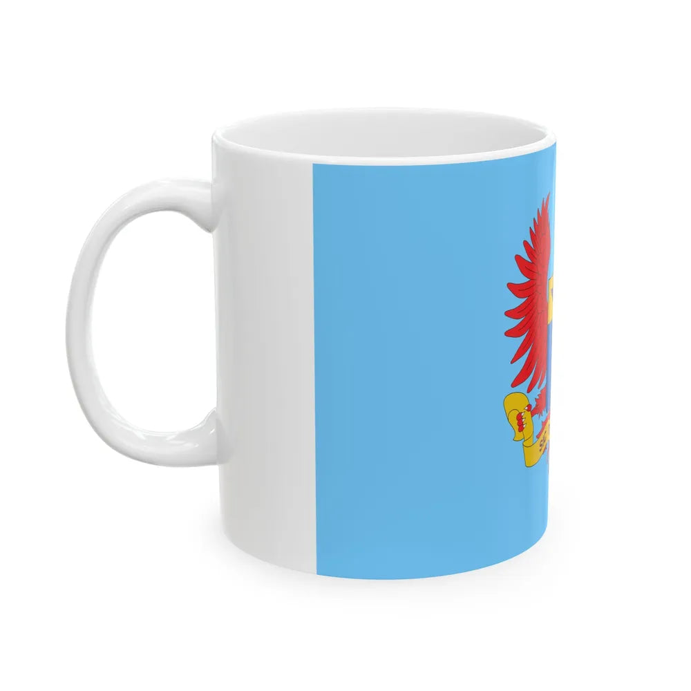 Flag of the Colombian Air Force (Colombia) White Coffee Mug - Go Mug Yourself