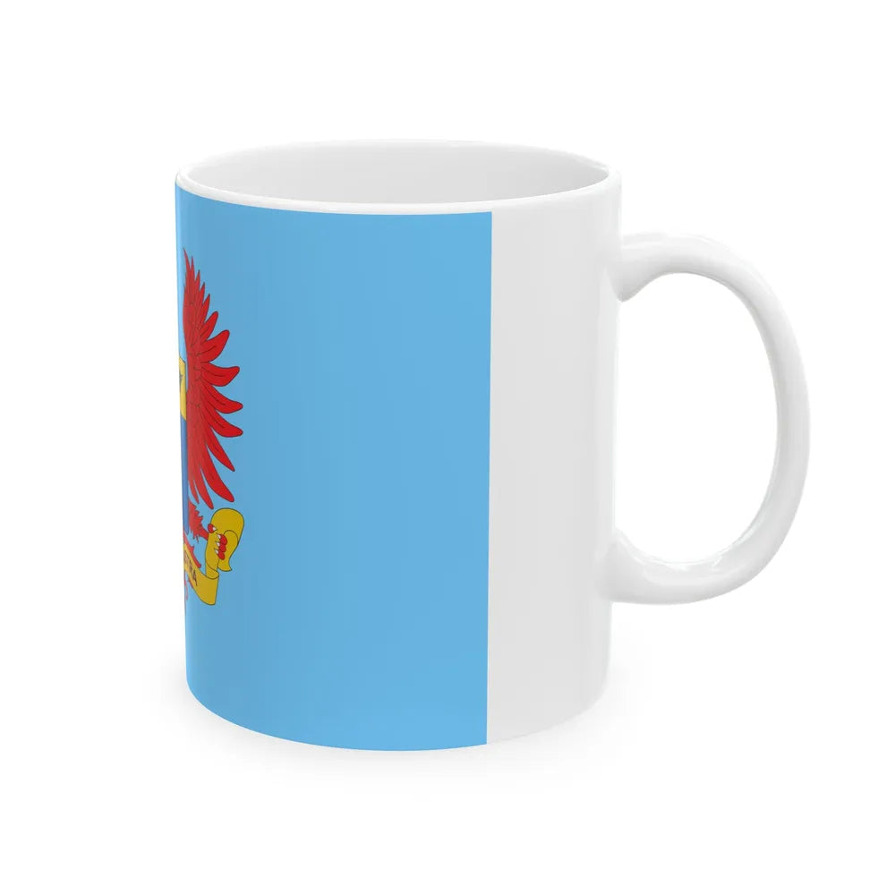Flag of the Colombian Air Force (Colombia) White Coffee Mug - Go Mug Yourself