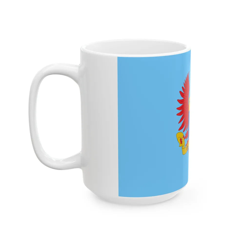 Flag of the Colombian Air Force (Colombia) White Coffee Mug - Go Mug Yourself