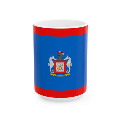 Flag of the Colombian Naval Infantry (Colombia) White Coffee Mug 15oz - Go Mug Yourself