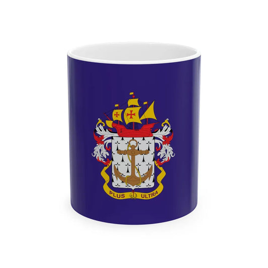 Flag of the Colombian Navy (Colombia) White Coffee Mug 11oz - Go Mug Yourself