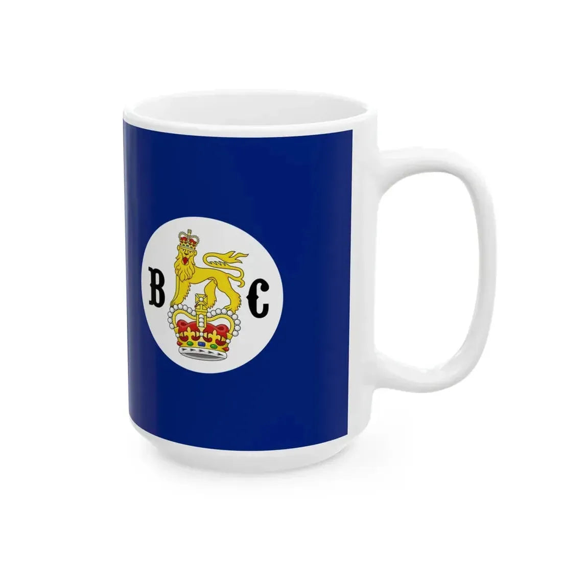 Flag of the Colony of British Columbia (Canada) White Coffee Mug - Go Mug Yourself