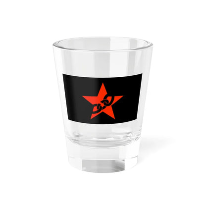 Flag of the Combat Organization of Anarcho-Communists (Belarus) Shot Glass 1.5oz 1.5oz - Go Mug Yourself