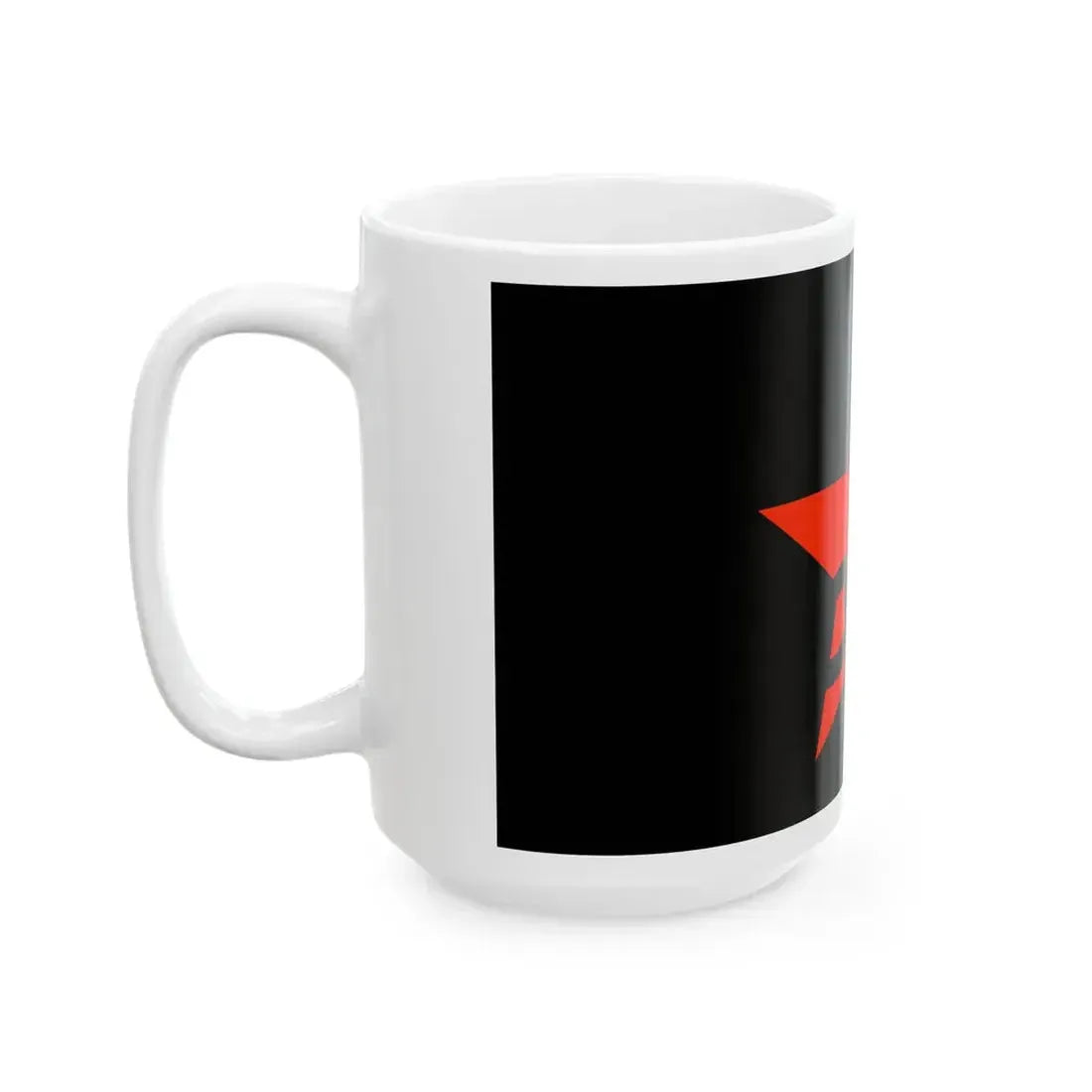 Flag of the Combat Organization of Anarcho-Communists (Belarus) White Coffee Mug - Go Mug Yourself