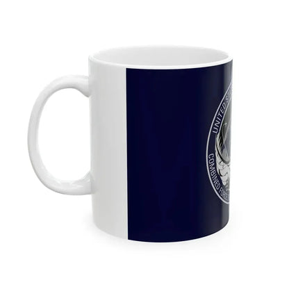 Flag of the Combined Force Space Component Command (United States) White Coffee Mug - Go Mug Yourself
