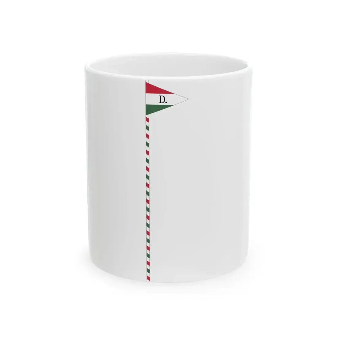 Flag of the Command of a Brigade of the Hungarian National Army 1919 with staff (Hungary) White Coffee Mug 11oz - Go Mug Yourself