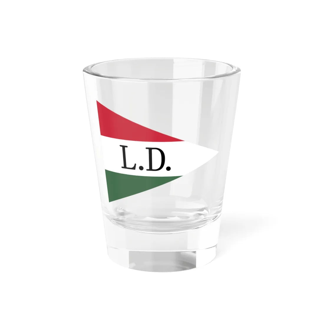 Flag of the Command of a Cavalry Brigade of the Hungarian National Army 1919 (Hungary) Shot Glass 1.5oz 1.5oz - Go Mug Yourself