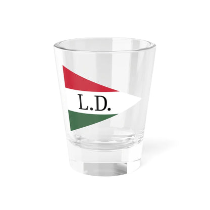 Flag of the Command of a Cavalry Brigade of the Hungarian National Army 1919 (Hungary) Shot Glass 1.5oz 1.5oz - Go Mug Yourself