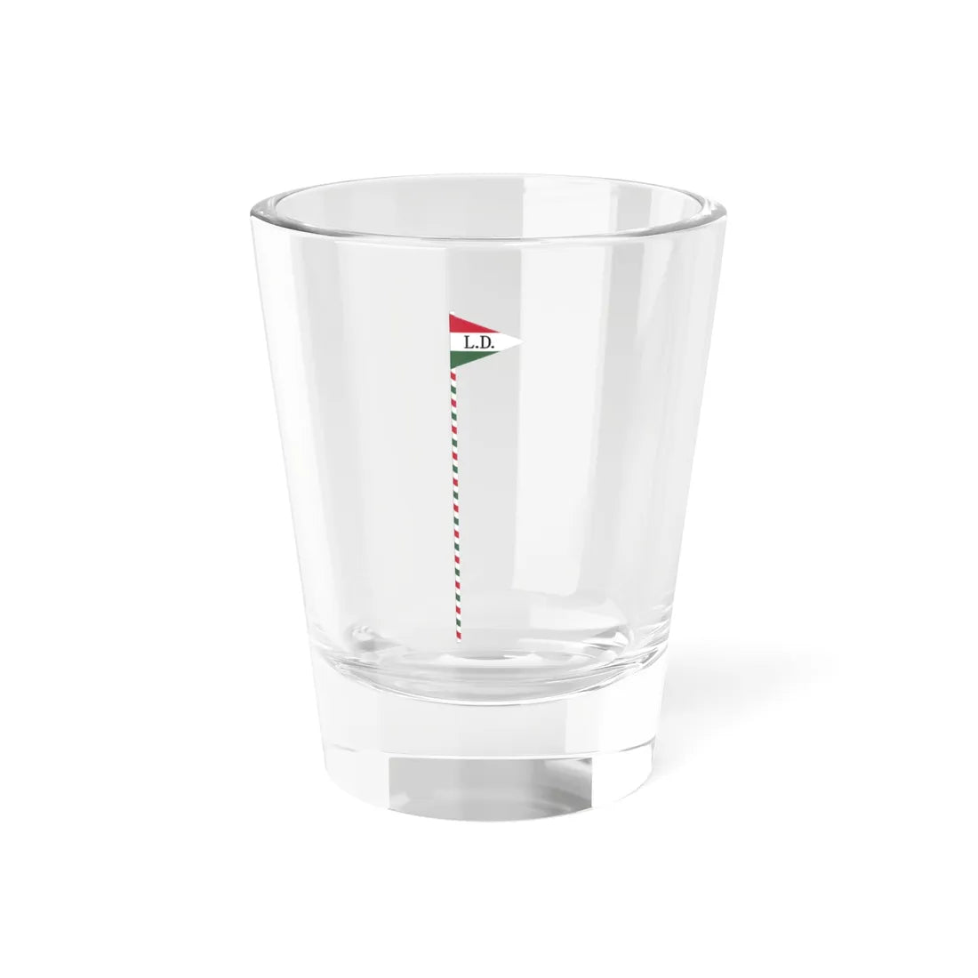 Flag of the Command of a Cavalry Brigade of the Hungarian National Army 1919 with staff (Hungary) Shot Glass 1.5oz 1.5oz - Go Mug Yourself