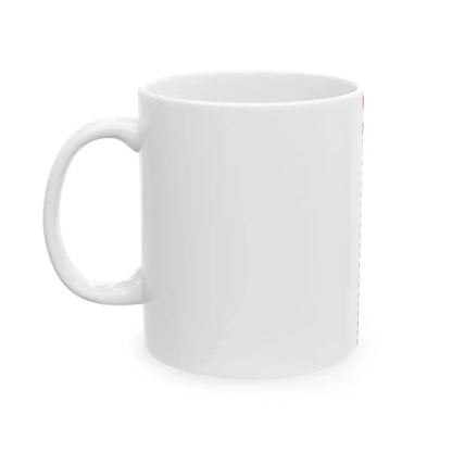 Flag of the Command of a Cavalry Brigade of the Hungarian National Army 1919 with staff (Hungary) White Coffee Mug - Go Mug Yourself