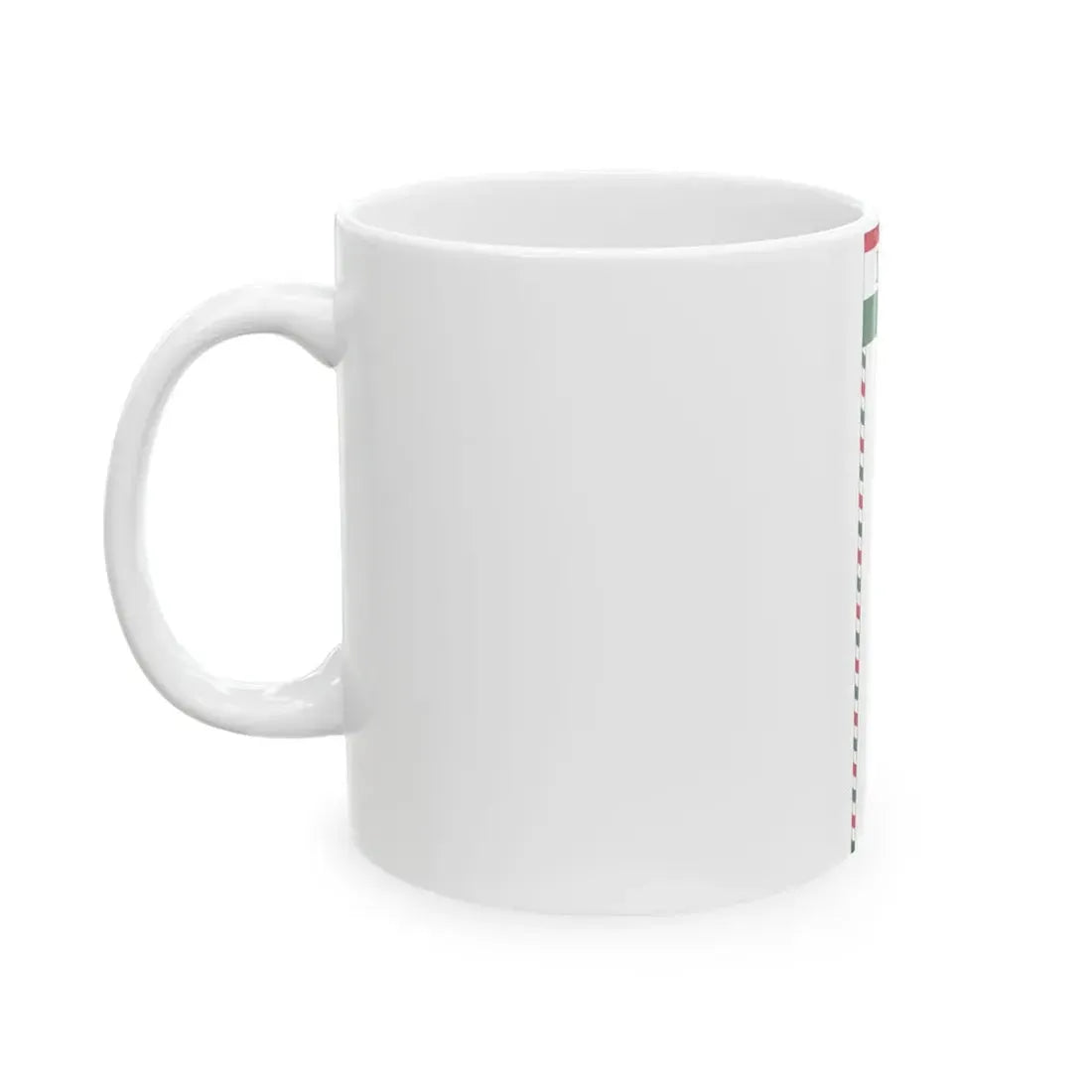 Flag of the Command of a Cavalry Division of the Hungarian National Army 1919 with staff (Hungary) White Coffee Mug - Go Mug Yourself