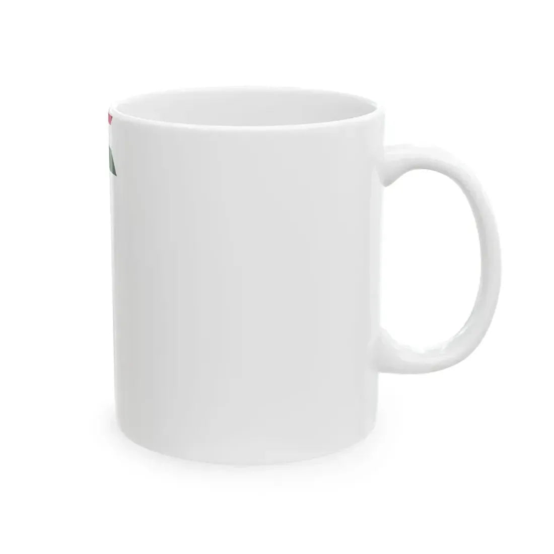 Flag of the Command of a Cavalry Division of the Hungarian National Army 1919 with staff (Hungary) White Coffee Mug - Go Mug Yourself