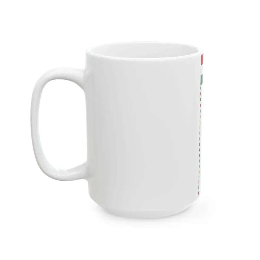 Flag of the Command of a Cavalry Division of the Hungarian National Army 1919 with staff (Hungary) White Coffee Mug - Go Mug Yourself
