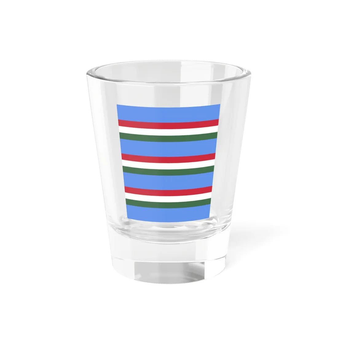 Flag of the Command of a Cavalry Regiment of the Royal Hungarian Defence Forces 1928 (Hungary) Shot Glass 1.5oz 1.5oz - Go Mug Yourself