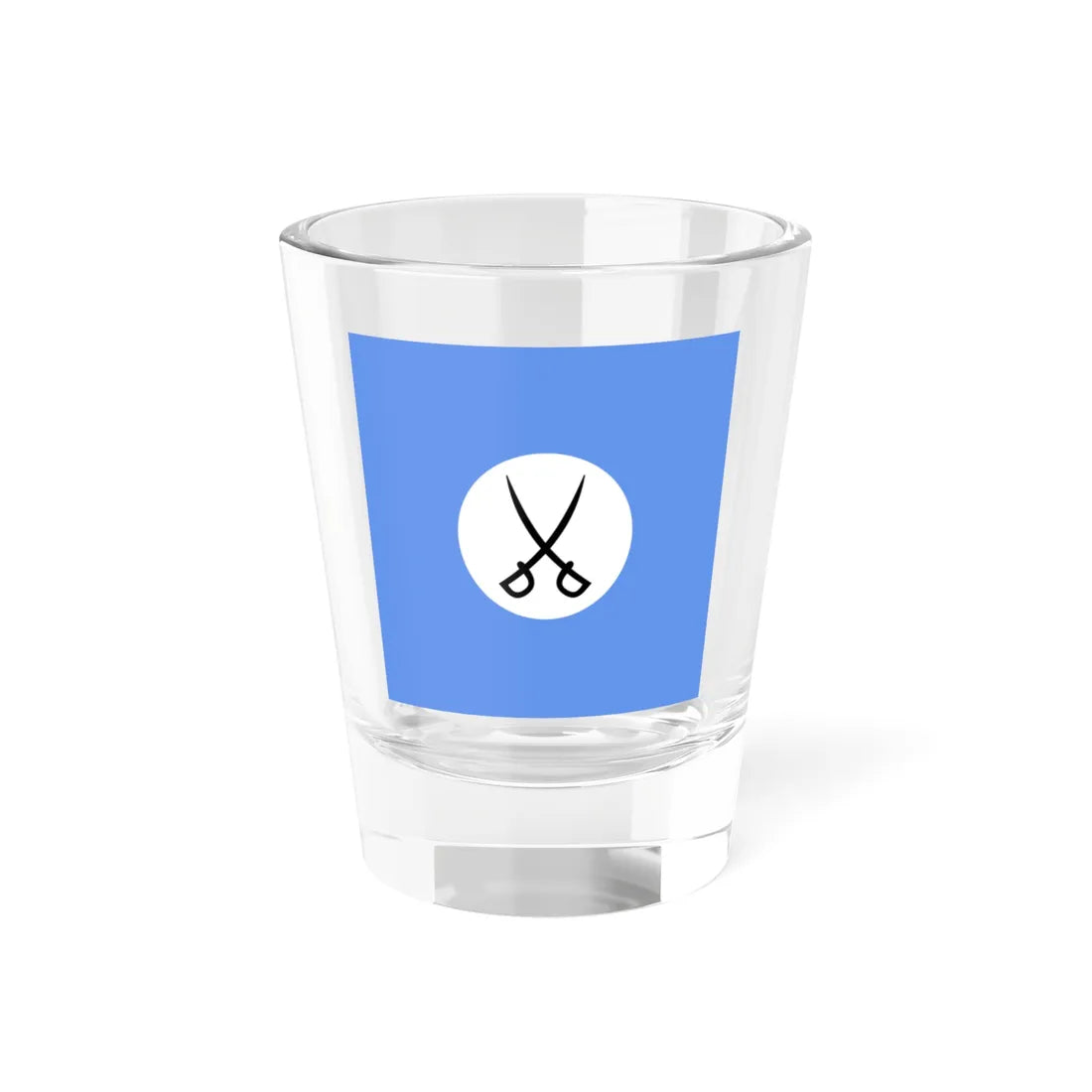 Flag of the Command of a Cavalry Regiment or Independent Battalion of the Royal Hungarian Defence Forces 1939 (Hungary) Shot Glass 1.5oz 1.5oz - Go Mug Yourself