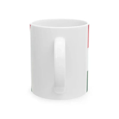 Flag of the Command of a Division of the Hungarian National Army 1919 (Hungary) White Coffee Mug - Go Mug Yourself