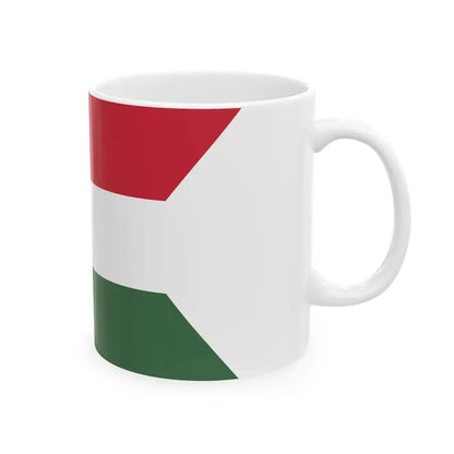 Flag of the Command of a Division of the Hungarian National Army 1919 (Hungary) White Coffee Mug - Go Mug Yourself