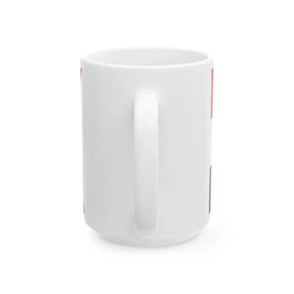 Flag of the Command of a Division of the Hungarian National Army 1919 (Hungary) White Coffee Mug - Go Mug Yourself